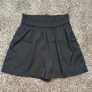 Scotch and Soda Satin Side Striped Paperbag Shorts